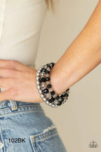 Load image into Gallery viewer, Paparazzi “Gimme Gimme” Black Coil Wrap Bracelet - Paparazzi Accessories
