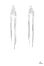 Load image into Gallery viewer, Paparazzi "It Takes Two To TASSEL" White Post Earrings - Paparazzi Accessories