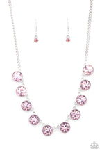 Load image into Gallery viewer, Paparazzi “Mystical Majesty" Pink Iridescent Necklace Earring Set - Paparazzi Accessories