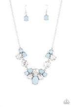 Load image into Gallery viewer, Paparazzi "Ethereal Romance" Blue Necklace Earring Set - Paparazzi Accessories