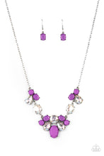 Load image into Gallery viewer, Paparazzi “Ethereal Romance” Purple Necklace Earring Set - Paparazzi Accessories