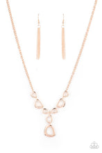 Load image into Gallery viewer, Paparazzi “So Mod” Rose Gold Necklace Earring Set - Paparazzi Accessories