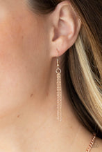 Load image into Gallery viewer, Paparazzi “So Mod” Rose Gold Necklace Earring Set - Paparazzi Accessories