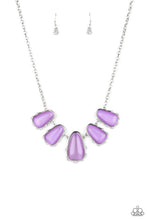 Load image into Gallery viewer, "Newport Princess" Purple Necklace Earring Set - Paparazzi Accessories