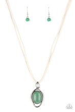 Load image into Gallery viewer, Paparazzi “Desert Mystery” Green Necklace Earring Set - Paparazzi Accessories