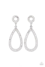 Load image into Gallery viewer, Paparazzi "Regal Revival" White Post Earrings - Paparazzi Accessories