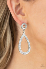 Load image into Gallery viewer, Paparazzi "Regal Revival" White Post Earrings - Paparazzi Accessories