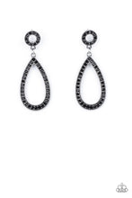 Load image into Gallery viewer, Paparazzi “Regal Revival” Black Post Earrings - Paparazzi Accessories