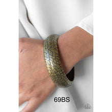 Load image into Gallery viewer, Paparazzi &quot;Tread Lightly&quot; Brass Bangle Bracelet - Cindysblingboutique
