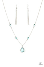 Load image into Gallery viewer, Paparazzi "Romantic Rendezvous" Blue Necklace Earring Set - Paparazzi Accessories