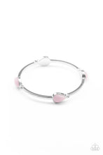 Load image into Gallery viewer, Paparazzi “Dewdrop Dancing” Pink Bangle Bracelet
