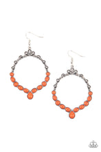 Load image into Gallery viewer, Paparazzi “Thai Treasures” Orange Dangle Earrings - Paparazzi Accessories