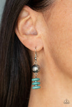 Load image into Gallery viewer, Paparazzi "Oasis Goddess" Blue Necklace Earring Set - Paparazzi Accessories