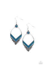 Load image into Gallery viewer, Paparazzi “Indigenous Intentions” Blue Dangle Earrings - Paparazzi Accessories