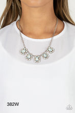 Load image into Gallery viewer, Paparazzi “Pearly Pond” White Necklace Earring Set - Paparazzi Accessories