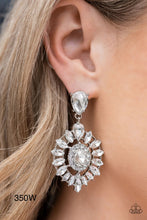 Load image into Gallery viewer, Paparazzi “My Good LUXE Charm” White Post Earrings - Paparazzi Accessories