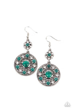 Load image into Gallery viewer, Paparazzi “Party at My PALACE” Green Dangle Earrings - Paparazzi Accessories