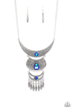 Load image into Gallery viewer, Paparazzi “Lunar Enchantment" Blue Necklace Earring Set - Paparazzi Accessories