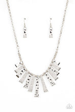 Load image into Gallery viewer, “The MANE Course” Silver Necklace Earring Set - Paparazzi Accessories