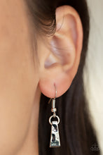 Load image into Gallery viewer, “The MANE Course” Silver Necklace Earring Set - Paparazzi Accessories