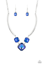 Load image into Gallery viewer, Paparazzi Life of the Party Exclusive “Divine” Blue Necklace Earring Set - Paparazzi