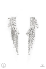 Load image into Gallery viewer, Paparazzi “Thunderstruck Sparkle” White Crawlers Earrings
