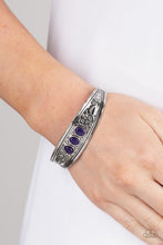 Load image into Gallery viewer, Paparazzi “Flower Patch Picnic&quot; Purple Cuff Bracelet - Cindysblingboutique
