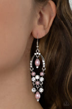 Load image into Gallery viewer, Paparazzi “Back In The Spotlight” Pink Dangle Earrings - Paparazzi Accessories