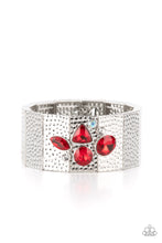 Load image into Gallery viewer, Paparazzi “Flickering Fortune” Red Stretch Bracelet - Paparazzi Accessories