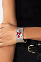 Load image into Gallery viewer, Paparazzi “Flickering Fortune” Red Stretch Bracelet - Paparazzi Accessories