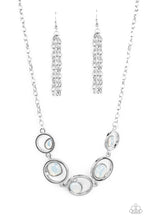 Load image into Gallery viewer, Paparazzi “Big Night Out” White Necklace Earring Set