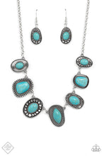 Load image into Gallery viewer, “Albuquerque Artisan” Blue Necklace Earring Set - Paparazzi