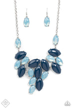 Load image into Gallery viewer, Paparazzi “Date Night Nouveau” Blue Necklace Earring Set - Paparazzi Accessories