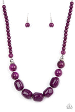 Load image into Gallery viewer, Paparazzi “Out of TENACIOUS” Purple Necklace Earring Set - Paparazzi Accessories