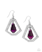 Load image into Gallery viewer, Paparazzi “Poshly Photogenic” Purple Dangle Earrings
