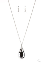 Load image into Gallery viewer, Paparazzi “Demandingly Diva” Silver Necklace Earring Set - Paparazzi Accessories