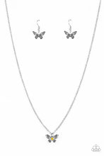 Load image into Gallery viewer, Paparazzi "Flutter Love Yellow" Necklace Earring Set - Paparazzi Accessories