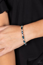 Load image into Gallery viewer, Paparazzi “Petitely Powerhouse” Blue Hinge Bracelet - Paparazzi Accessories
