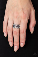 Load image into Gallery viewer, Paparazzi “Engagement Party” Posh Blue Stretch Ring - Paparazzi Accessories