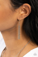 Load image into Gallery viewer, “ Live The Life You Love” Silver Necklace Earring Set -Paparazzi Accessories
