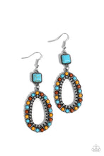Load image into Gallery viewer, Paparazzi “Napa Valley Luxe” Multi Dangle Earrings
