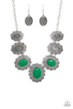 Load image into Gallery viewer, Paparazzi “Forever and EVERGLADE” Green Necklace Earring Set - Paparazzi Accessories