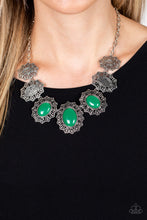 Load image into Gallery viewer, Paparazzi “Forever and EVERGLADE” Green Necklace Earring Set - Paparazzi Accessories
