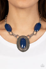 Load image into Gallery viewer, Paparazzi "Count to TENACIOUS" Blue Necklace  Earring Set - Paparazzi Accessories