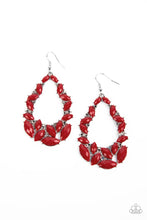 Load image into Gallery viewer, Paparazzi “Tenacious Treasure” Red Dangle Earrings