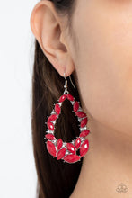 Load image into Gallery viewer, Paparazzi “Tenacious Treasure” Red Dangle Earrings