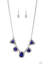 Load image into Gallery viewer, Paparazzi “Posh Party Avenue” Blue Necklace Earring Set