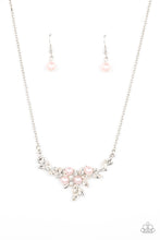 Load image into Gallery viewer, Paparazzi “Because Im The Bride” Pink Necklace Earring Set - Paparazzi Accessories