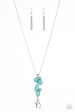 Load image into Gallery viewer, Paparazzi “Wild Bunch Flair” - Blue Lanyard Necklace Earring Set

