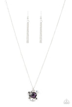 Load image into Gallery viewer, Paparazzi “Prismatic Projection” Purple Necklace Earring Set - Paparazzi Accessories
